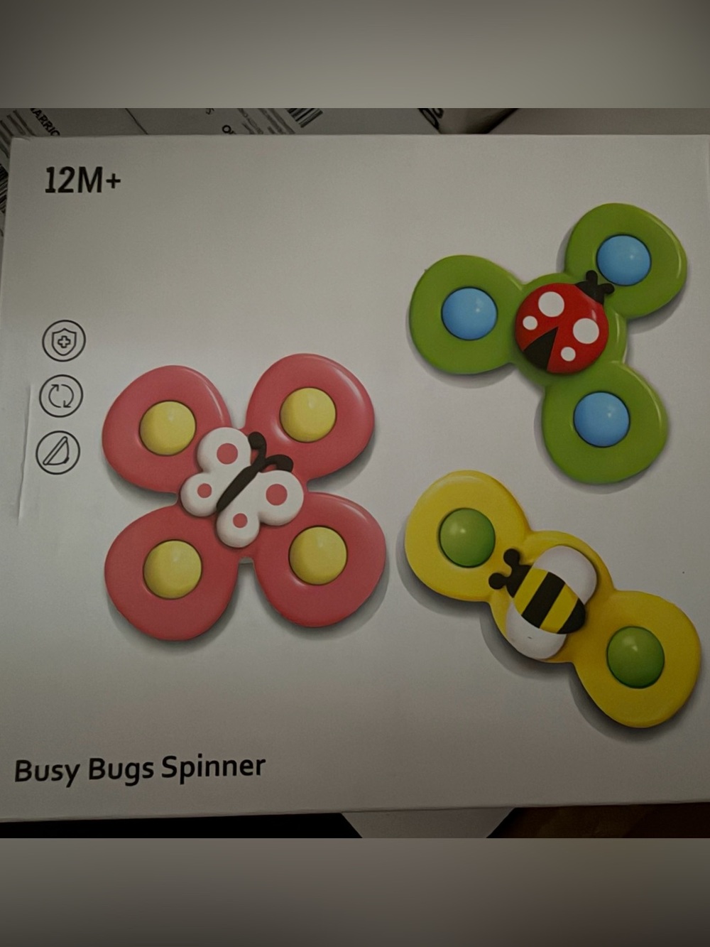 Busy Bugs Spinner Set - Pink, Green & Yellow Sensory Fidget Toys